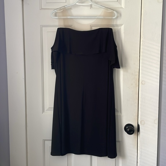 Women’s “off the shoulder” black dress - Picture 3 of 5